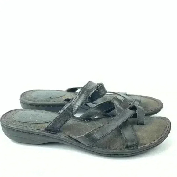 Boc born concept sandals 6 36.5 M/W black leather - Picture 1 of 8